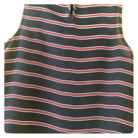 Sleeveless red white and blue blouse - Picture 2 of 8